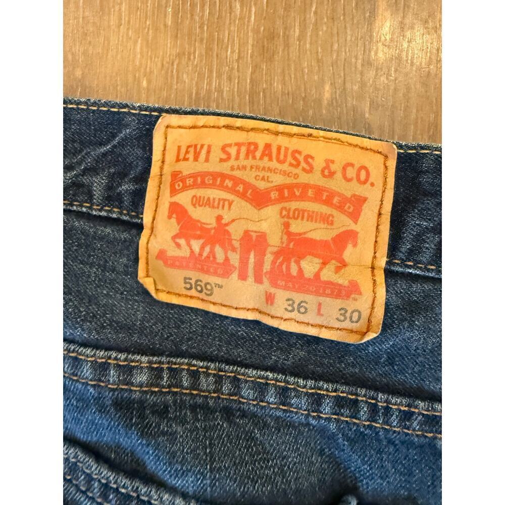 LEVI'S Denim 569 Jeans Men size 36 x 30 - Picture 4 of 7